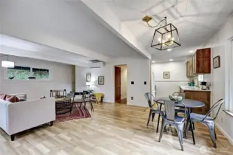 Open living, fresh interior paint and newly remodeled kitchen