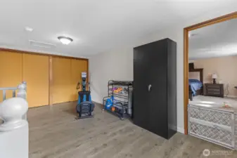 Upstairs landing with additional storage. Reading nook?