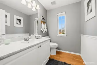 Downstairs half bath