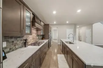 Lots of Counter Space Leading into the Butlers Pantry and Dining Room