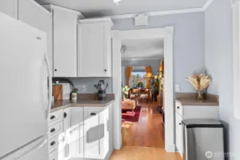 Appreciate newer appliances in the charming kitchen.