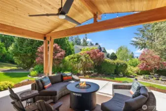 Kick back and enjoy the outdoors with your covered patio