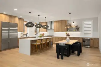 *Refrigerator will be paneled to match the cabinets
