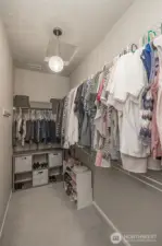 Primary walk-in closet
