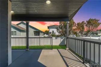 This large covered deck extends your living space outdoors, offering the ideal spot for dining, lounging, or hosting