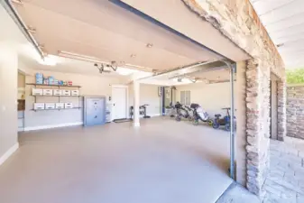 616 sqft garage is fully finished, could be used as a rec space or gym or ...?