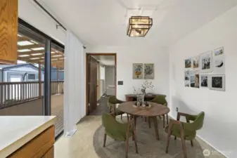 Kitchen with virtual staging.