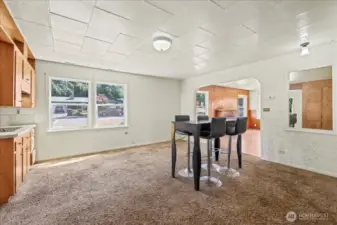 Dining/living area.