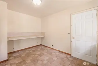 Eating space in kitchen.
