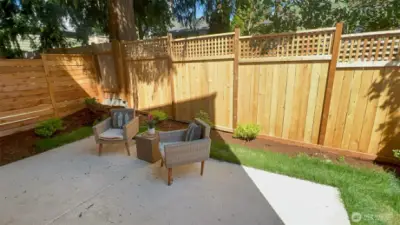 Private, fully Fenced yard w/patio-7350 21st Ave NW, Seattle, WA 98117