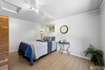 Bedroom is an addition that was added. The hot water heater is in the closet on the left.