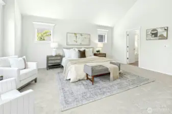 Beautiful! An ensuite spa-like bath and closet are connected.