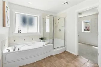 Perfect. And natural light by way of a window in the closet !