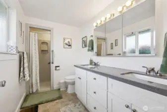Updated 3/4 bath off the primary. Really nice.