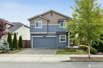 Front of Home - Driveway & Large 2-Car Garage