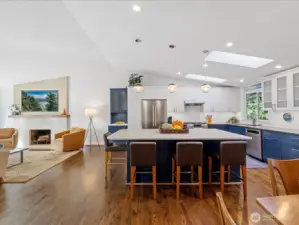 Huge Kitchen Island with Seating Enough for 6!