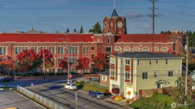 Exterior of home (3-story home on right)