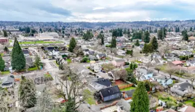 Just a couple blocks from the Sounder station