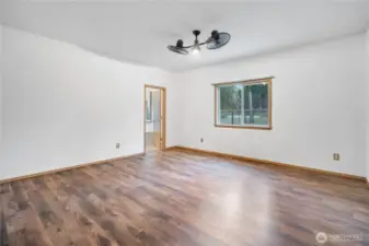 Expansive primary suite