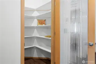 Generously Sized Walk-In Closet