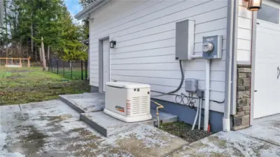 Recently installed back-up generator