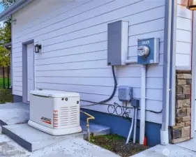 Recently installed back-up generator