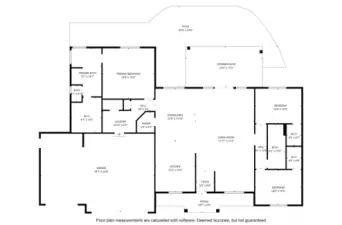 Dimensions are considered accurate but should be independently verified.  Shop not included in floor plan