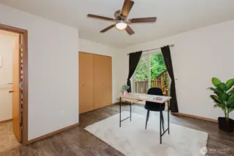 Downstairs office/living area