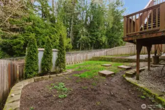 Grass seed was just planted so spring should bring new grass!