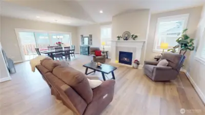 Open concept living that lends itself to all inclusive living.