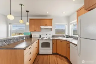 2nd Kitchen, located in living space above the detached shop