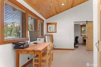 Loft bonus room with Mountain views.
