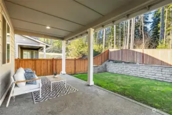 Large Covered back patio