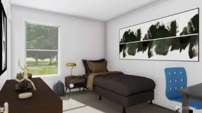 Bedroom 3 w/ walk-in closet