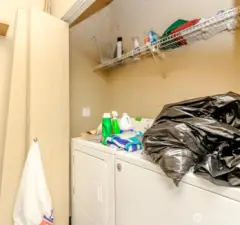 Laundry in garage