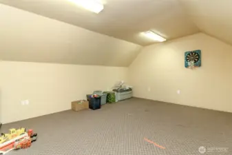 Upstairs finished room in garage