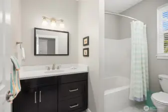 Upper floor guest bath