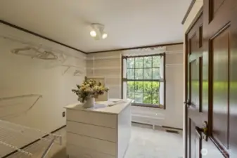 This is one of 4 bedrooms upstairs that was used as a dream closet.