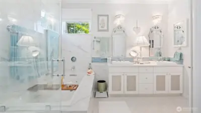 Primary full bath is the ultimate spa retreat