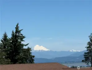 Mt Baker can be seen from the house.