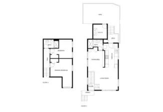 Upper and lower levels