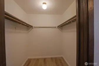 Primary walk in closet