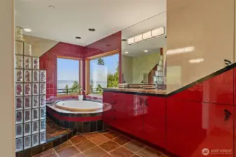 Spa-like primary bath.