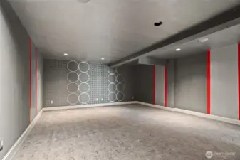 Music studio or theater room.