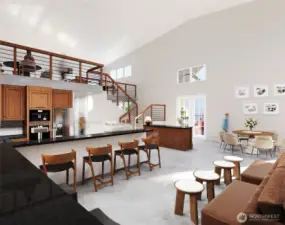 Artist rendition of clubhouse