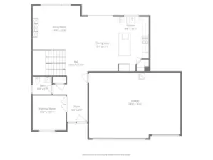 Main level floor plan