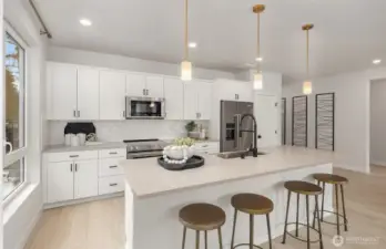 Picture represents model of floorplan, but not actual home.