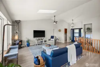 New front door at entrance