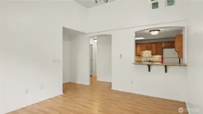 The open living space is comfortable and inviting.