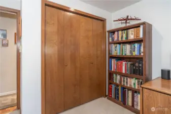 Each of the two guest bedrooms have spacious closets. Additional storage is in the garage.